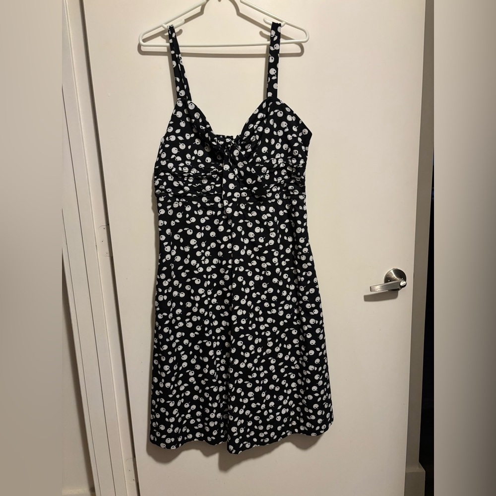 Maeve by Anthropologie Monochrome Floral Dress